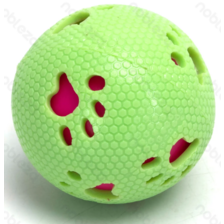 Nobleza pískacia loptička s labkami 7,3 cm zelená